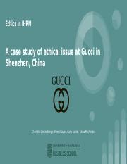 gucci shenzhen china hrm ethics|china ethics case study.